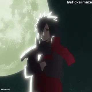 ☺️ fb07dfab Madara Uchiha Naruto Anime, Manga, Ninja, Uchiha, Madara, Bulan, Kuat, Karakter telegram sticker