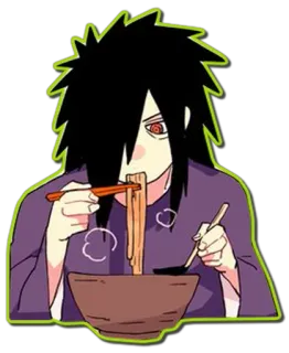 🍜 3e60f754 Madara Uchiha Naruto Anime, Manga, Naruto, Madara Uchiha, Noodles, Mangiare telegram sticker