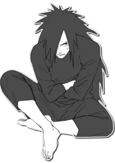 😤 43f2017b Madara Uchiha Naruto Anime, Personaggio, Fan art, Uchiha, Madara telegram sticker