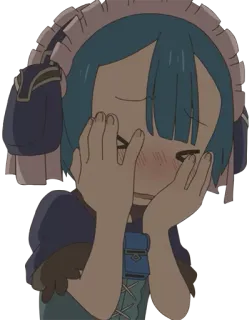 😳 19e102fc Nanachi Made in Abyss Anime, Mignon, Embarrassé, Made in Abyss, Nanachi telegram sticker