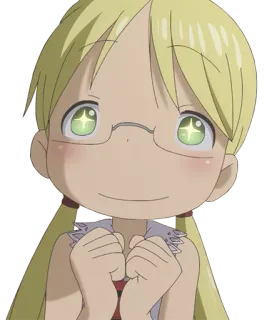 😍 421c6565 Nanachi Made in Abyss Anime, Mignon, Fille, Lunettes, Nanachi telegram sticker