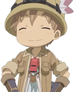 😁 438edfd4 Reg Made in Abyss Anime, Personnage, Aventure, Garçon, Sifflet telegram sticker