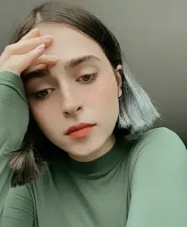 🕳 0a2edc4b vrouw, meisje, portret, gezicht, casual, hoofdfoto telegram sticker