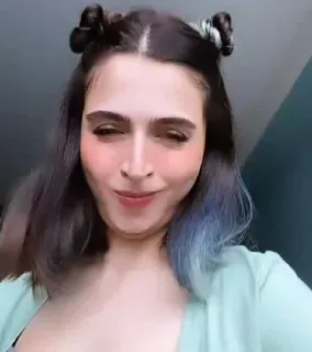 🕳 f71cb9ec vrouw, meisje, portret, gezicht, haarstijl, glimlach telegram sticker