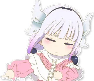 👎 7e5acce4 Kanna Kamui Miss Kobayashi's Dragon Maid Anime, Kanna, Dragon Maid, Chibi, Mignon, Kawaii telegram sticker