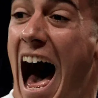 ❇️ 581a0e08 krzyk, twarz, usta, wyraz, emocja telegram sticker