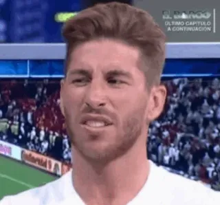 ❇️ df806669 Sergio Ramos piłka nożna, futbol amerykański, sportowiec, gracz, sport, wyraz, obrzydzenie telegram sticker