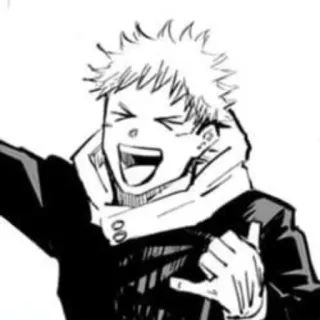 🗿 c6f81595 Yuji Itadori Jujutsu Kaisen Anime, Jujutsu Kaisen, Yuji Itadori, Manga, Charakter telegram sticker