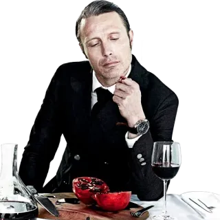 мадс миккельсен / ганнибал whatsapp stickers