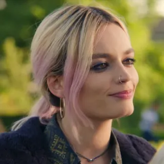 🌸 ed34c243 Maeve Wiley Sex Education Maeve Wiley, Sex Education, Emma Mackey, portret, młoda kobieta telegram sticker