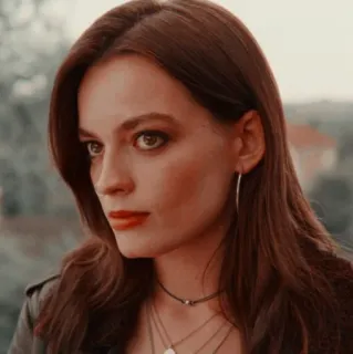 ✨ ff63eb07 phụ nữ, chân dung, người, cô gái, tóc nâu, nữ telegram sticker