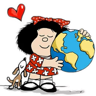 Mafalda by Quino telegram stickers