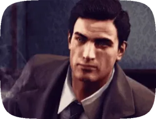 🙊 2778c65d uomo, abito, cravatta, sigaretta, vintage, ritratto telegram sticker