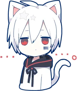 😐 9b961978 Anime, Catboy, Chibi, Carino, Manga telegram sticker