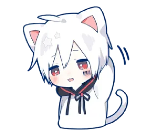 😅 20fb2cbb Anime, Kucing, Kawaii, Imut, Stiker, Manga, Neko, Anak kucing whatsapp sticker