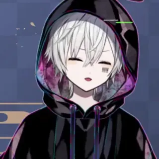 ☁️ 19d918af Аниме, Манга, Витубер, Парень, Толстовка, Милый whatsapp sticker