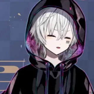 ☁️ 94ec6640 Аниме, Манга, Худи, Милый, Каваий, Аниме парень whatsapp sticker