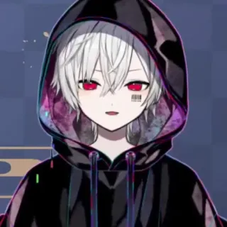 ☁️ e7adfc80 аниме парень, толстовка, аниме, мультфильм whatsapp sticker