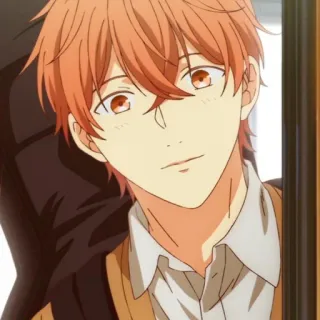 🎸 135ff190 애니메이션, 인물 사진, 만화, 남자, 주황색 머리 telegram sticker