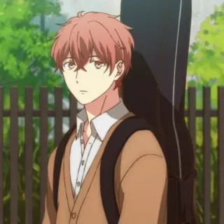 🎸 660435d2 애니메이션, 만화, 인물 사진, 남성, 기타, 음악, 소년 telegram sticker