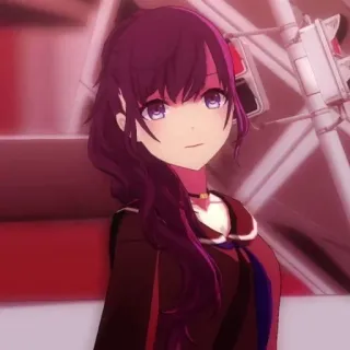 🕳 8ee44bad anime, karakter, gadis, potret telegram sticker