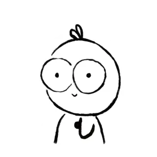 👍 4ff42613 cartone animato, personaggio, schizzo, disegno telegram sticker