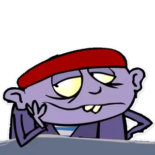 🧢 be03eee6 Eddy Ed, Edd n Eddy cartoon, ed edd n eddy, eddy, tv show, bored, animation telegram sticker