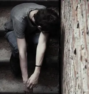 😞 0386209f 悲伤, 抑郁, 孤独, 绝望, 沮丧 telegram sticker