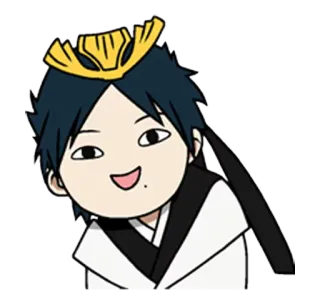 🙂 4344cc17 애니메이션, 캐릭터, 만화, 사람, 웃는 telegram sticker