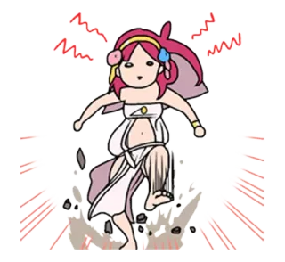 🏃 abe720d2 만화, 분노, 좌절, 여자, 드레스, 발걸음, 애니메이션 telegram sticker