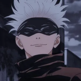 🌟 042a0f44 Satoru Gojo Jujutsu Kaisen อนิเมะ, มังงะ, โกะโจ ซาโตรุ, มหาเวทย์ผนึกมาร, ตัวละคร, ผมขาว, ผ้าปิดตา telegram sticker