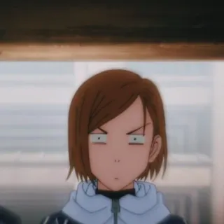 🌟 8437a8eb Nobara Kugisaki Jujutsu Kaisen อนิเมะ, มหาเวทย์ผนึกมาร, โนบาระ คุกิซากิ, โกรธ, มีม, ตลก telegram sticker