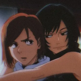 🌟 f9687966 อนิเมะ, ตัวละคร, มิตรภาพ, กอด, การ์ตูน telegram sticker