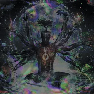 🧠 9ec5110e 영적인, 명상, 요가, 깨달음, 초현실적인, 추상적인 telegram sticker