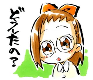 😓 201e7d45 どうしたの? 动漫, 女孩, 问题, 震惊, 可爱 telegram sticker