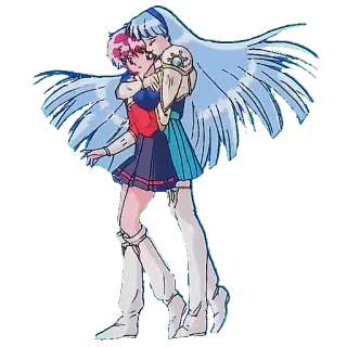 👩‍❤️‍💋‍👩 b0d1ffcb Anime, Cartoon, Umarmung, Freundschaft, Süß telegram sticker