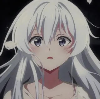 😍 405a1c39 Chica anime, Pelo blanco, Lindo, Triste, Dibujo animado, Manga, Femenina, Anime telegram sticker