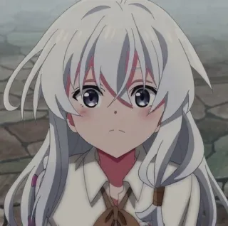 🥺 cee616a7 Anime, Chica, Linda, Pelo Blanco, Personaje, Manga telegram sticker