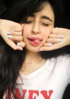 😝 0b50388e HONEY cô gái, phụ nữ, lưỡi, mật ong, áo thun, chân dung telegram sticker