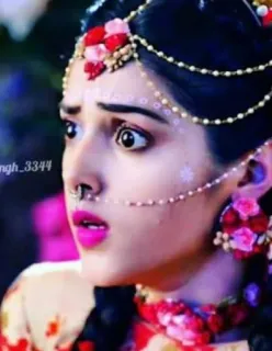 🥵 b6f146a5 singh_3344 chân dung, phụ nữ, Ấn Độ, trang sức, trang điểm, biểu cảm telegram sticker
