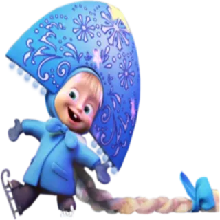 Маша и медведь @StikerDi telegram stickers