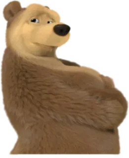 Маша и медведь @StikerDi telegram stickers