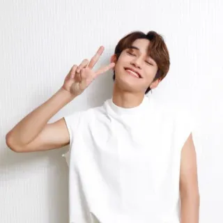 ⛓ bf50027b orang, senyum, damai, bahagia, pria whatsapp sticker