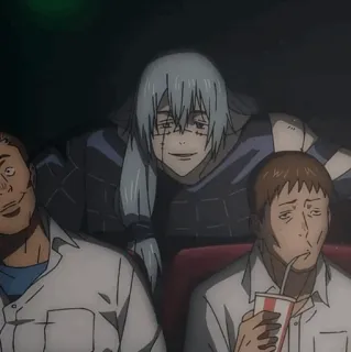 🕸 2a19d4c6 Mahito Jujutsu Kaisen anime, horror, vloek, film kijken, bioscoop whatsapp sticker