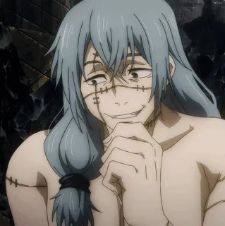 🌪 452d9784 Mahito Jujutsu Kaisen Anime, Manga, Schurk, Vloek, Gennaaid whatsapp sticker