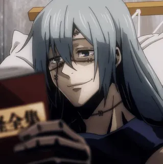 🇦🇼 45d07b93 Mahito Jujutsu Kaisen Anime, Mahito, Jujutsu Kaisen, Schurk, Personage whatsapp sticker