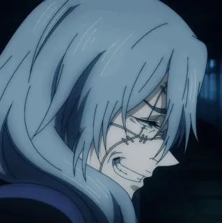 🕸 51b86113 Mahito Jujutsu Kaisen Anime, Personage, Gennaaid, Schurk, Slecht whatsapp sticker