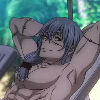 🕸 6515ff7d Mahito Jujutsu Kaisen Anime, Man, Strand, Gespierd, Schurk, Jujutsu Kaisen whatsapp sticker