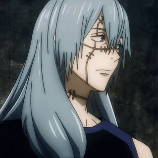 🌪 87631b8d Mahito Jujutsu Kaisen Anime, Schurk, Vloek, Gennaaid whatsapp sticker