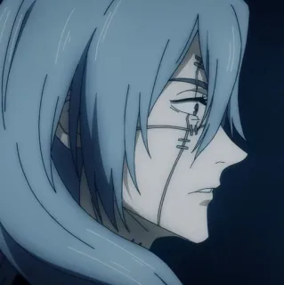 🇦🇼 8a899efe Mahito Jujutsu Kaisen Anime, Manga, Schurk, Vervloekte geest, Steken whatsapp sticker